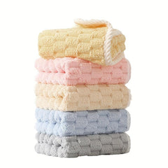 Coral Velvet Hand Towel Soft Skin-friendly Absorbent Towel for Home Bathroom