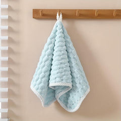 Coral Velvet Hand Towel Soft Skin-friendly Absorbent Towel for Home Bathroom
