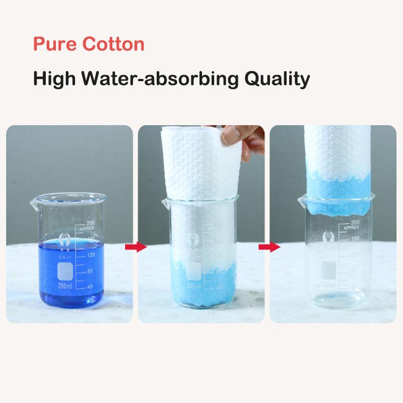 2pc Cotton Bath Towel Set Individually Wrapped Travel Business Soft Absorbent