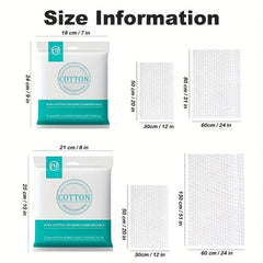 2pc Cotton Bath Towel Set Individually Wrapped Travel Business Soft Absorbent