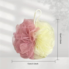 1pc Foaming Bath Ball Loofah Sponge Deep Cleaning Rose Shower Loofah