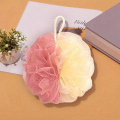 1pc Foaming Bath Ball Loofah Sponge Deep Cleaning Rose Shower Loofah