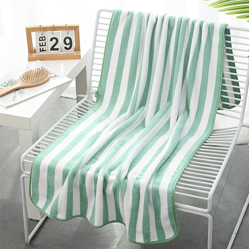 Polyester Stripe Beach Towel For Adults 70x140cm