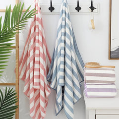 Polyester Stripe Beach Towel For Adults 70x140cm