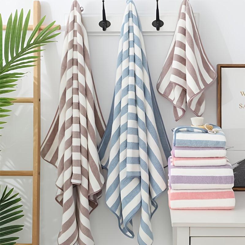 Polyester Stripe Beach Towel For Adults 70x140cm