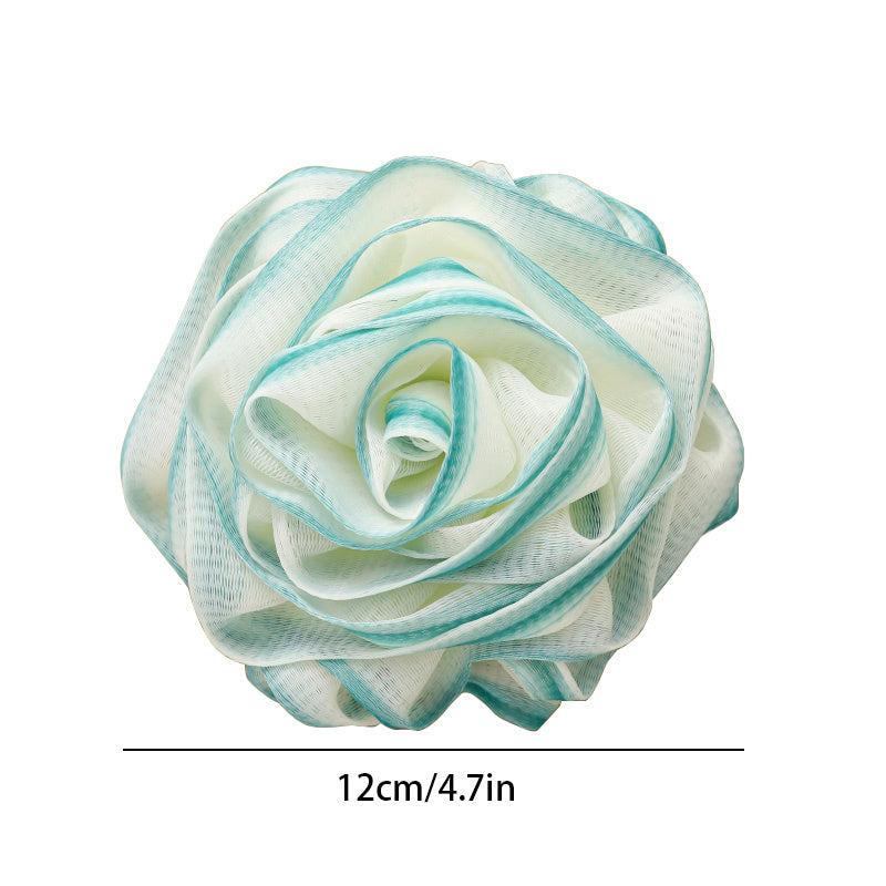 Rose Bath Ball Exfoliating Scrub Shower Puff Massage Brush Bathroom Shower