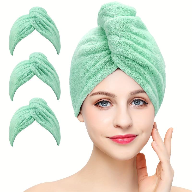 Microfiber Hair Towel Wrap for Quick Dry Hair Turban 28 Inch Bathroom Accessory