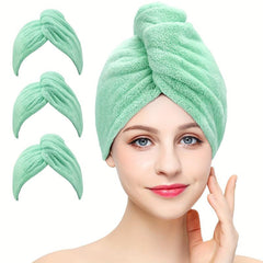 Microfiber Hair Towel Wrap for Quick Dry Hair Turban 28 Inch Bathroom Accessory