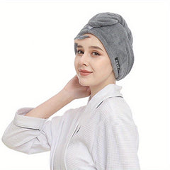 Microfiber Hair Towel Wrap for Quick Dry Hair Turban 28 Inch Bathroom Accessory