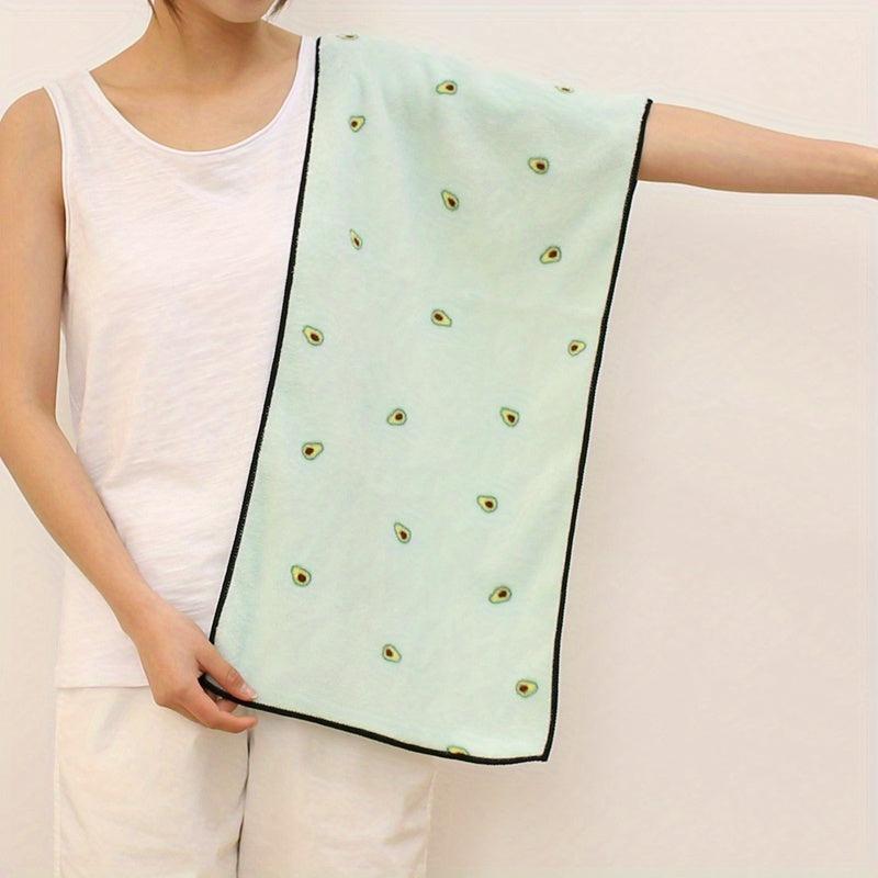 Embroidered Hand Towel Coral Fleece Quick Drying Soft Absorbent Towel