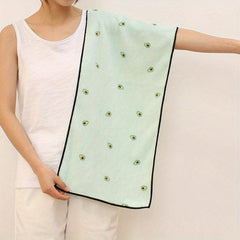 Embroidered Hand Towel Coral Fleece Quick Drying Soft Absorbent Towel