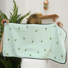 Embroidered Hand Towel Coral Fleece Quick Drying Soft Absorbent Towel