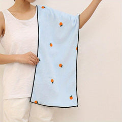Embroidered Hand Towel Coral Fleece Quick Drying Soft Absorbent Towel