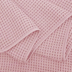4pcs Solid Waffle Towels Set Soft Absorbent Bathroom Towels Cotton Towels