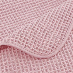 4pcs Solid Waffle Towels Set Soft Absorbent Bathroom Towels Cotton Towels
