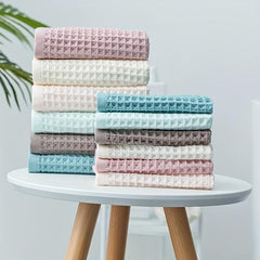 Cotton Waffle Hand Towel Soft Face Towel Skin friendly Breathable Household