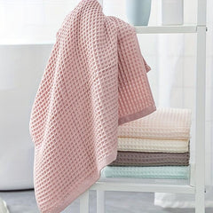 Cotton Waffle Hand Towel Soft Face Towel Skin friendly Breathable Household