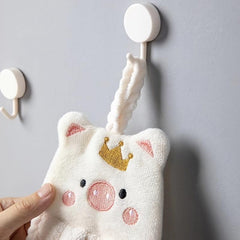 Little Pig Microfiber Towels Absorbent Soft Hanging Towels Kitchen Bathroom