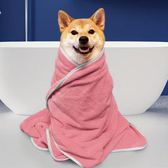 Soft Pet Towel Quick Drying Bath Towel For Dogs And Cats Coral Velvet