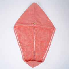 Hair Towel With Button Absorbent Hair Towel Wrap For Curly Hair Fast Drying