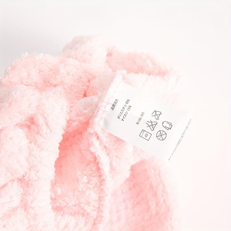 Ultra Absorbent Coral Fleece Hair Drying Cap