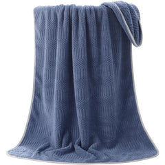 Soft Coral Fleece Bath Towel - Highly Absorbent - Home & Hotel Bathroom Supplies