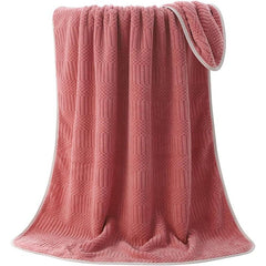 Soft Coral Fleece Bath Towel - Highly Absorbent - Home & Hotel Bathroom Supplies