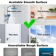 5pcs Strong Suction Cup Hook Waterproof Bathroom Punch Clear Wall Hook