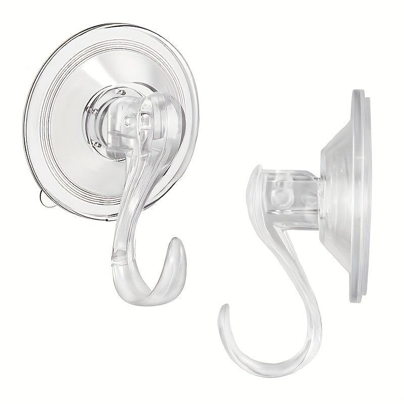 5pcs Strong Suction Cup Hook Waterproof Bathroom Punch Clear Wall Hook