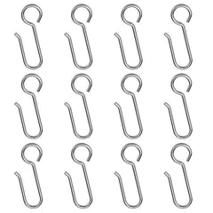 50pcs S-shaped Stainless Steel Curtain Track Hook for Ceiling Shower Curtain