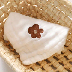 Animal Embroidered Washcloth Handkerchiefs Soft Absorbent Towel
