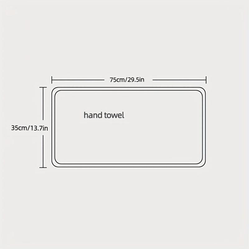 Soft Coral Fleece Hand Towel for Home Bathroom