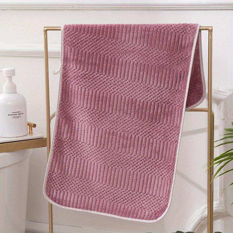 Soft Coral Fleece Hand Towel for Home Bathroom