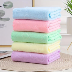 10pcs Coral Fleece Cleaning Rag Soft Towel for Home Bathroom