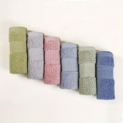6pcs Cotton Wash Cloths Face Cloths Set Highly Absorbent 13x13in