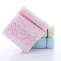 3pcs Cotton Square Towel Plain Small Towel Washcloth Solid Absorbent Washcloth
