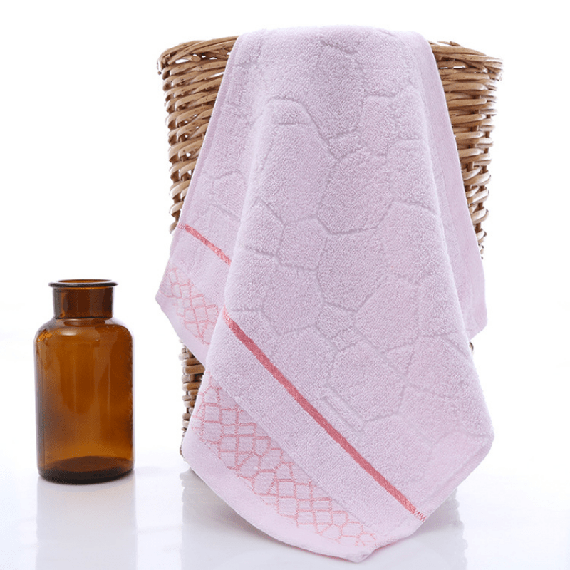 3pcs Cotton Square Towel Plain Small Towel Washcloth Solid Absorbent Washcloth