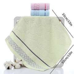 3pcs Cotton Square Towel Plain Small Towel Washcloth Solid Absorbent Washcloth