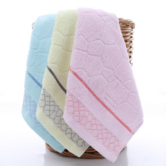 3pcs Cotton Square Towel Plain Small Towel Washcloth Solid Absorbent Washcloth