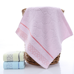 3pcs Cotton Square Towel Plain Small Towel Washcloth Solid Absorbent Washcloth
