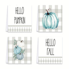 Thanksgiving Fall Dish Towel Soft Pumpkin