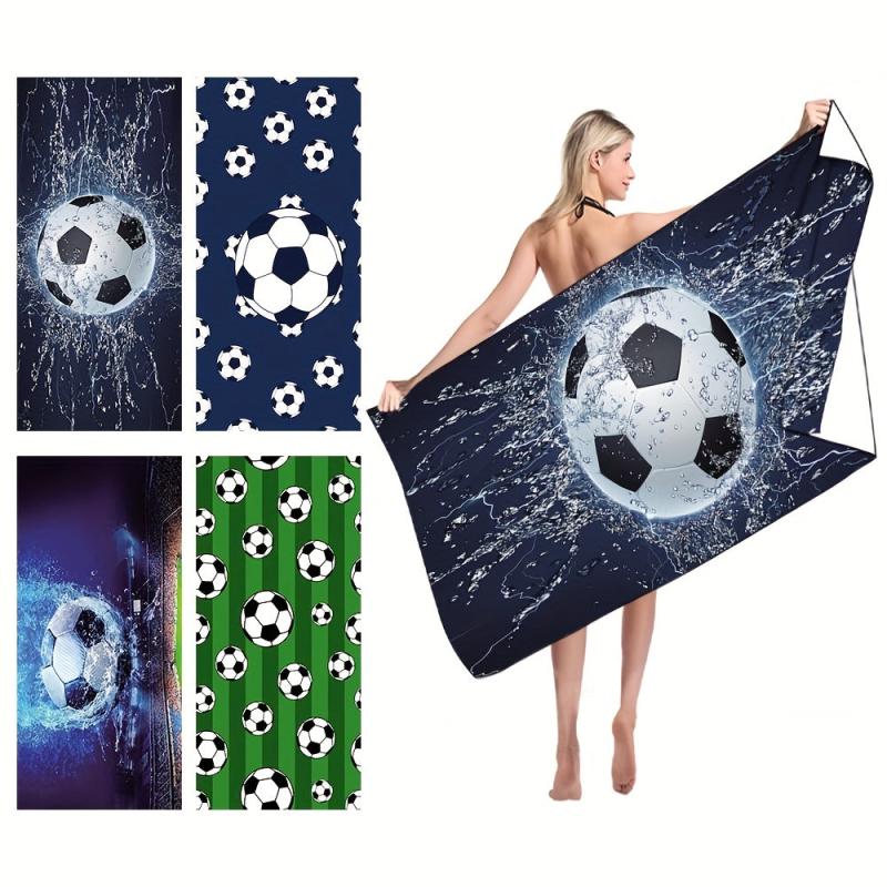 Football Beach Towel for Pool Party - Large Beach Blanket for Adults