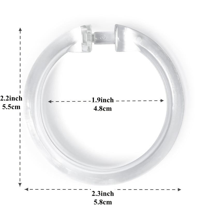 12pcs O Shape Plastic Shower Curtain Rings - Easy to Install & Maintain