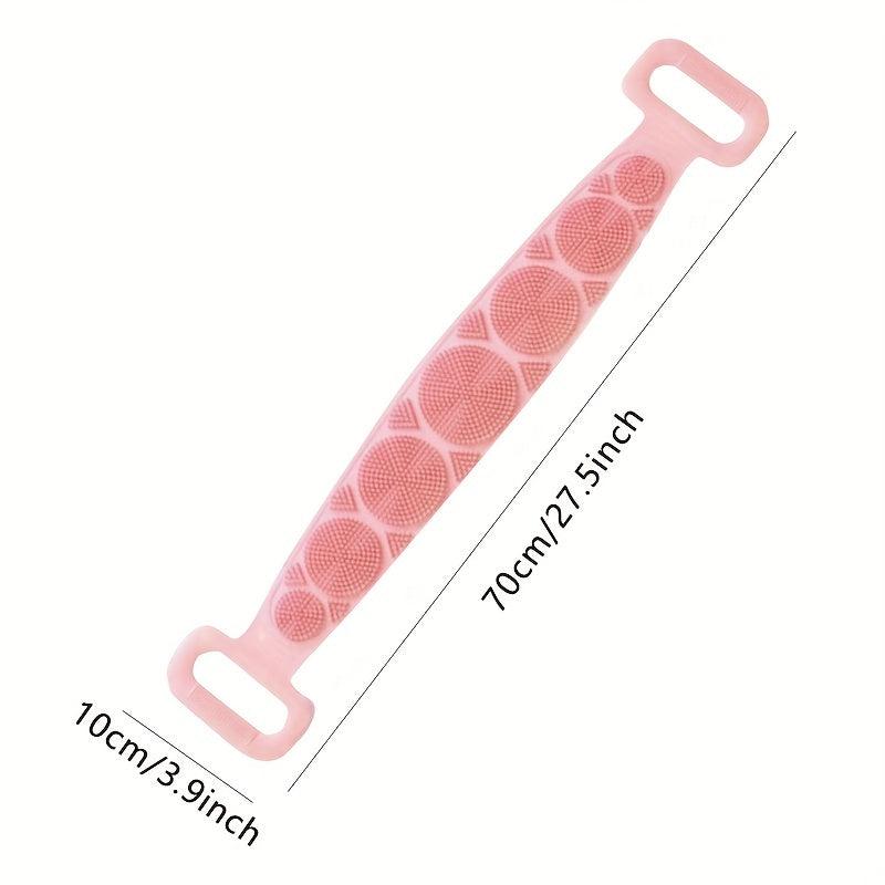Long Silicone Back Scrubber For Shower Body Bath Brush
