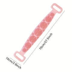 Long Silicone Back Scrubber For Shower Body Bath Brush