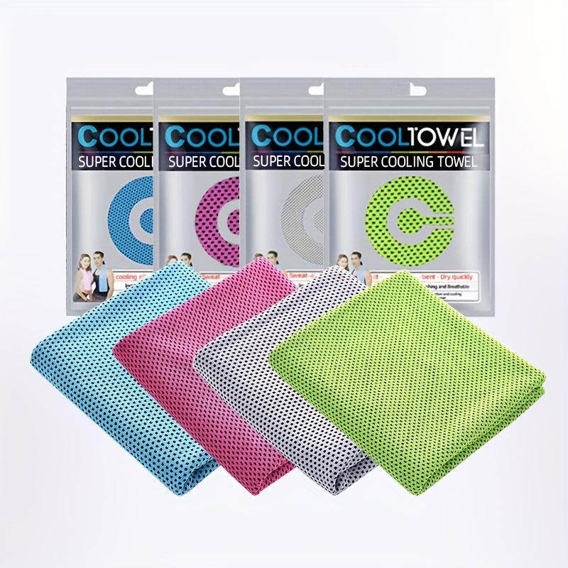 4pcs Microfiber Cooling Towel for Sports Yoga Beach Camping Soft Absorbent