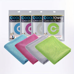 4pcs Microfiber Cooling Towel for Sports Yoga Beach Camping Soft Absorbent