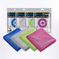 4pcs Microfiber Cooling Towel for Sports Yoga Beach Camping Soft Absorbent