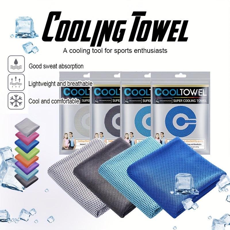 4pcs Microfiber Cooling Towel for Sports Yoga Beach Camping Soft Absorbent