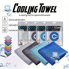 4pcs Microfiber Cooling Towel for Sports Yoga Beach Camping Soft Absorbent